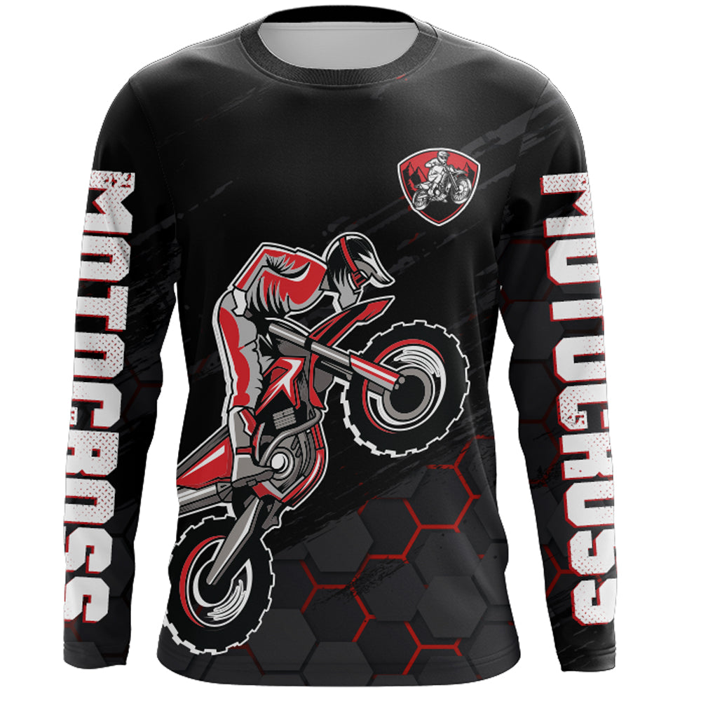 Motocross Jersey Upf30+ Custom Dirt Bike Jersey Mens Women Off-Road Jersey Adult&Kid| CTP47