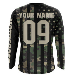 Adult&Kid Custom Camo Dirt Bike Jersey Motocross Jersey Upf30+ Motocross Shirt| CTP91