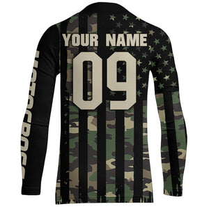 Adult&Kid Custom Camo Dirt Bike Jersey Motocross Jersey Upf30+ Motocross Shirt| CTP91