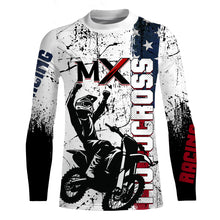 Load image into Gallery viewer, Custom White Motocross Jersey for Men Women Upf30+ Dirt Bike Shirt Racing Jersey| CTP103