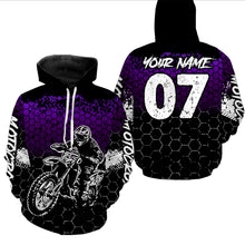 Load image into Gallery viewer, Purple Motocross Jersey Upf30+ Custom Dirt Bike Jersey Mens Women Off-Road Jersey Adult&amp;Kid| CTP04