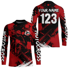 Load image into Gallery viewer, Adult&amp;Kid Custom Motocross Jersey Upf30+ Mens Women Dirt Bike Shirt| CTP98