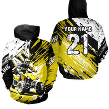 Load image into Gallery viewer, Yellow Atv Motocross Hoodie Custom Off-Road Quad Bike Hoodies For Men Women Kid Youth NHN006