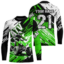 Load image into Gallery viewer, Green Atv Motocross Jersey Custom Off-Road Quad Bike Shirt For Men Women Kid Youth Mx Dirt Bike NHN006