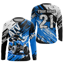 Load image into Gallery viewer, Blue Atv Motocross Jersey Custom Off-Road Quad Bike Shirt For Men Women Kid Youth Mx Dirt Bike NHN006