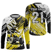 Load image into Gallery viewer, Yellow Atv Motocross Jersey Custom Off-Road Quad Bike Shirt For Men Women Kid Youth Mx Dirt Bike NHN006