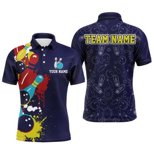 Bowling Jersey Men And Women Custom Bowling Shirts Colorful Unisex Polo Bowling Team Shirt CP19