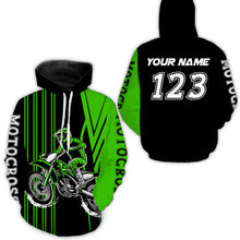 Load image into Gallery viewer, Adult&amp;Kid Custom Green Motocross Jersey Upf30+ Mens Women Dirt Bike Shirt Off Road Jersey| CTP100