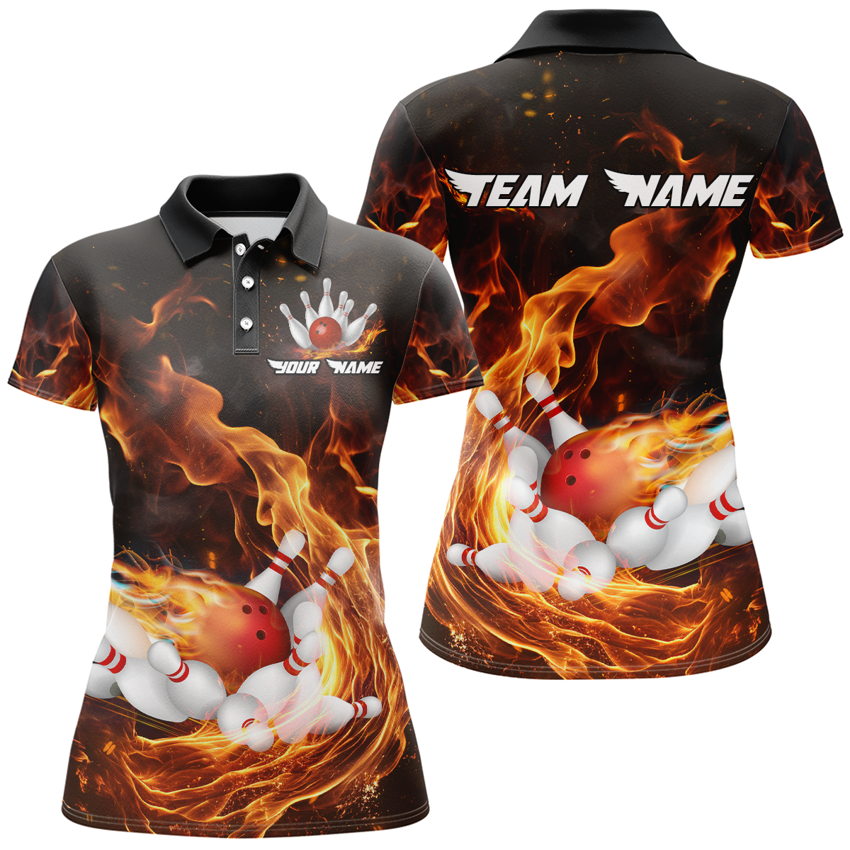Custom Bowling Jersey Men And Women Custom Bowling Shirts Unisex Polo Bowling Team Shirt CP12