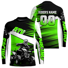 Load image into Gallery viewer, Custom Green ATV Motocross Jersey for Adult Kids Youth Quad Dirt Bike Racing Shirt For Men Women NHN001