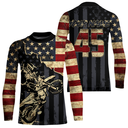 Adult & Kid Custom Motocross Jersey Dirt Bike Shirt Motorcycle Jersey Team Shirt MX Jersey| CTP104