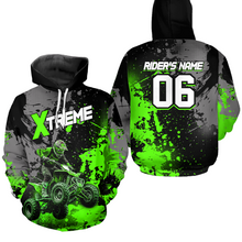 Load image into Gallery viewer, Custom ATV Motocross Hoodie Green Upf30+ Extreme Quad Bike Off-Road Jersey Men Kid Mx Riding Hoodied NHN010
