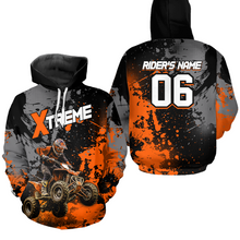 Load image into Gallery viewer, Custom ATV Motocross Hoodie Orange Upf30+ Extreme Quad Bike Off-Road Jersey Men Kid Mx Riding Hoodied NHN010