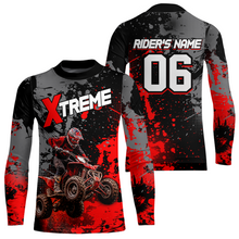Load image into Gallery viewer, Custom Atv Motocross Shirt Red UPF30+ Extreme Quad Bike Off-Road Jersey Men Kid Mx Riding Shirts NHN010