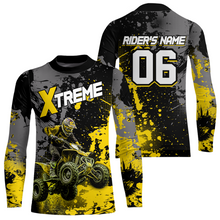 Load image into Gallery viewer, Custom Atv Motocross Shirt Yellow UPF30+ Extreme Quad Bike Off-Road Jersey Men Kid Mx Riding Shirts NHN010