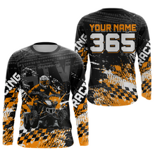 Load image into Gallery viewer, Custom Orange ATV Motocross Jersey Upf30+ Quad Bike Shirt Extreme Racing Adult Youth Off-Road Quad Shirt NHN009