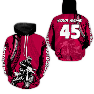 Adult&Kid Pink Custom Motocross Jersey UPF30+ MX Racing Biker Off-road Dirt Bike Racewear| CTP65