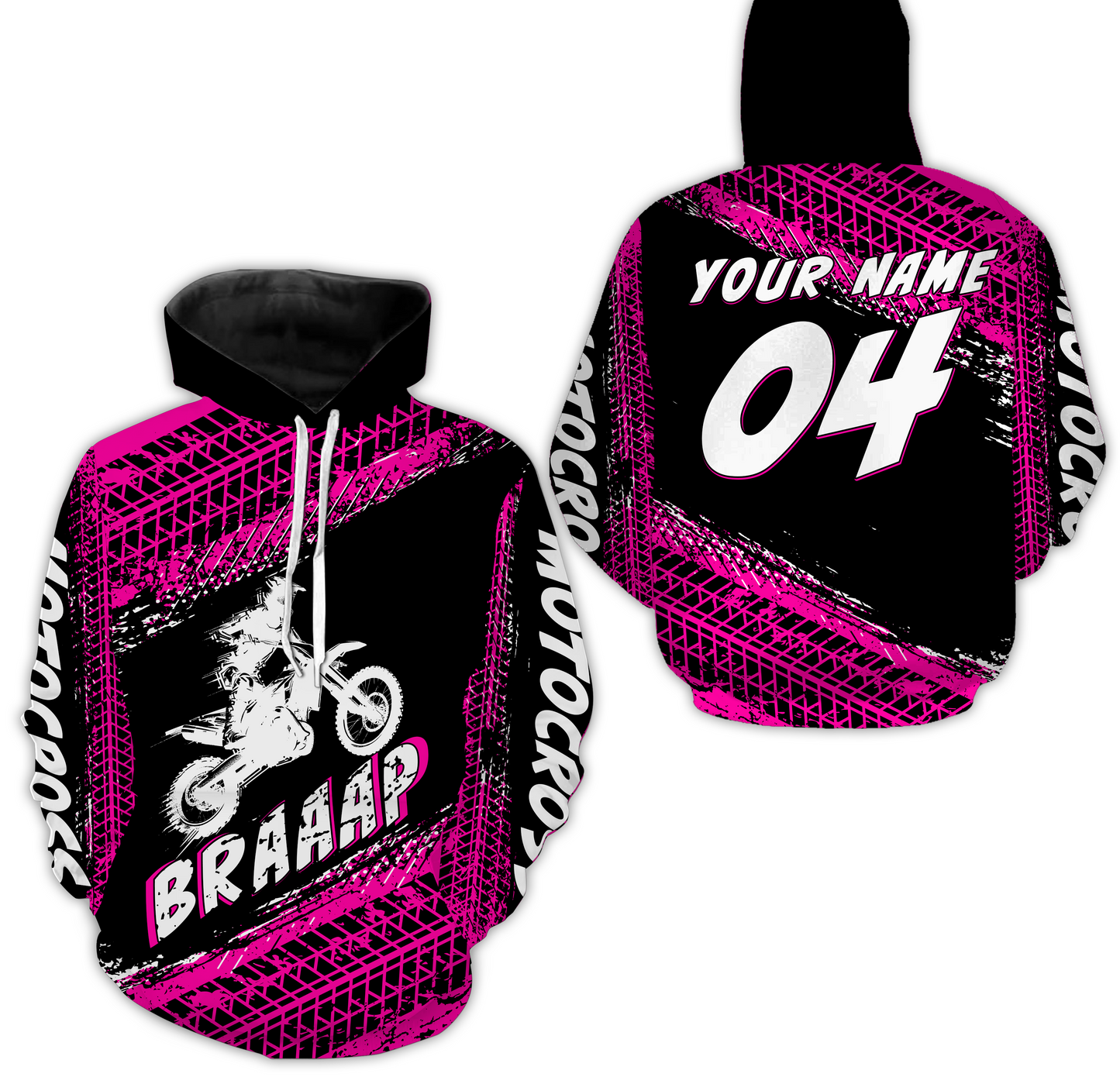 Custom Dirt Bike Jersey Pink Motocross Jersey Upf30+ Mens Women Racing Shirt| CTP27