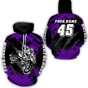 Custom Purple Motocross Jersey for Men Women Upf30+ Dirt Bike Shirt Motorcycle Jersey| CTP101