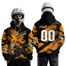 Load image into Gallery viewer, Personalized Atv Motocross Hoodie For Adult&amp;Kid Upf30+ Orange Quad Bike Shirt Off-Road Atv Mx Racing NHN012