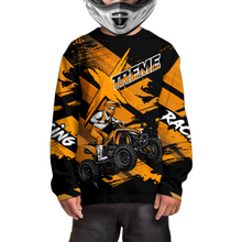 Load image into Gallery viewer, Custom Orange Quad Bike Jersey Motocross Shirt for Men Women Youth ATV Extreme Off-Road UPF30+ NHN012