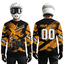 Load image into Gallery viewer, Custom Orange Quad Bike Jersey Motocross Shirt for Men Women Youth ATV Extreme Off-Road UPF30+ NHN012