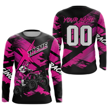 Load image into Gallery viewer, Custom Pink Quad Bike Jersey Motocross Shirt for Men Women Youth ATV Extreme Off-Road UPF30+ NHN012