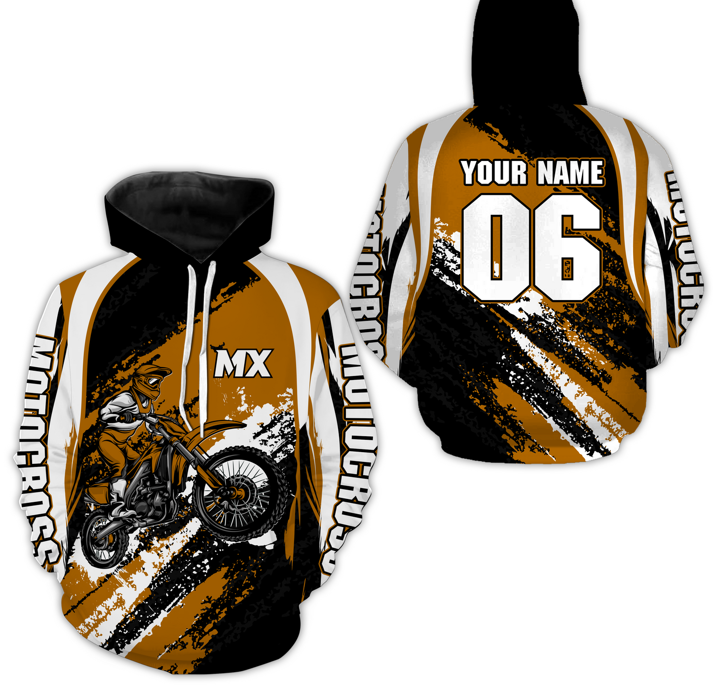 Custom Motocross Jersey Orange Dirt Bike Clothes Upf30+ Mens Women Motorcycle Jersey| CTP59