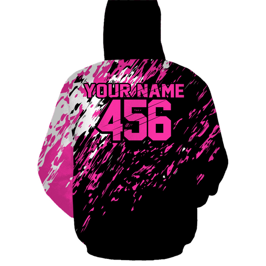 Custom Dirt Bike Hoodie Pink Motocross Hoodie Mens Women Motocross Hooded Jersey| CTP20