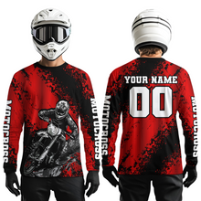 Load image into Gallery viewer, Custom Red MX Off Road Racing Shirts Kid Men Women Youth Motocross Shirts UPF30+ DNT36