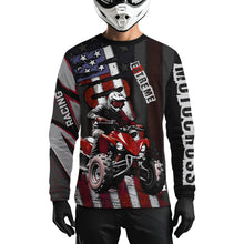 Load image into Gallery viewer, Custom ATV Motocross Jerseys UPF30+ Quad Bike Shirt Racing Adult Youth Kid American Flag Dirt Bike Jersey NHN005