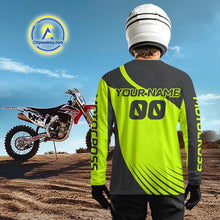 Load image into Gallery viewer, Green Dinosaur Motocross Racing Jersey Custom Dirt Bike Jersey for Men Kid Women XM373