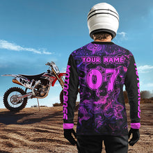 Load image into Gallery viewer, Custom Motocross Jersey Purple Dirtbike Shirts Men Kid Women Off Road Shirt Youth XM395