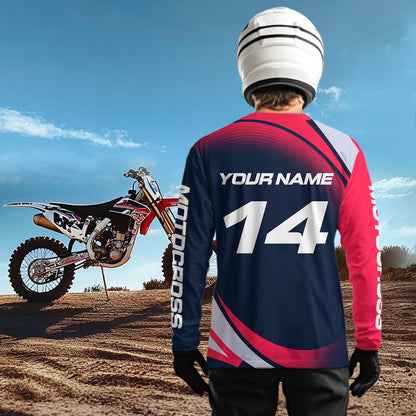 Custom Eagle ATV Riding Jersey Pink and Blue Quad Bike Jersey for Kid Men Women MX103