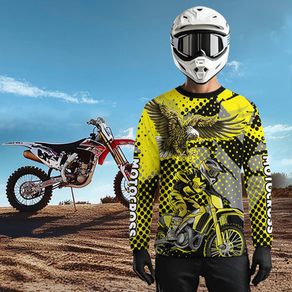 Yellow Eagle Motocross Jersey Dirt Bike Jersey Men Kid Women Motorcycle Riding Shirt XM363
