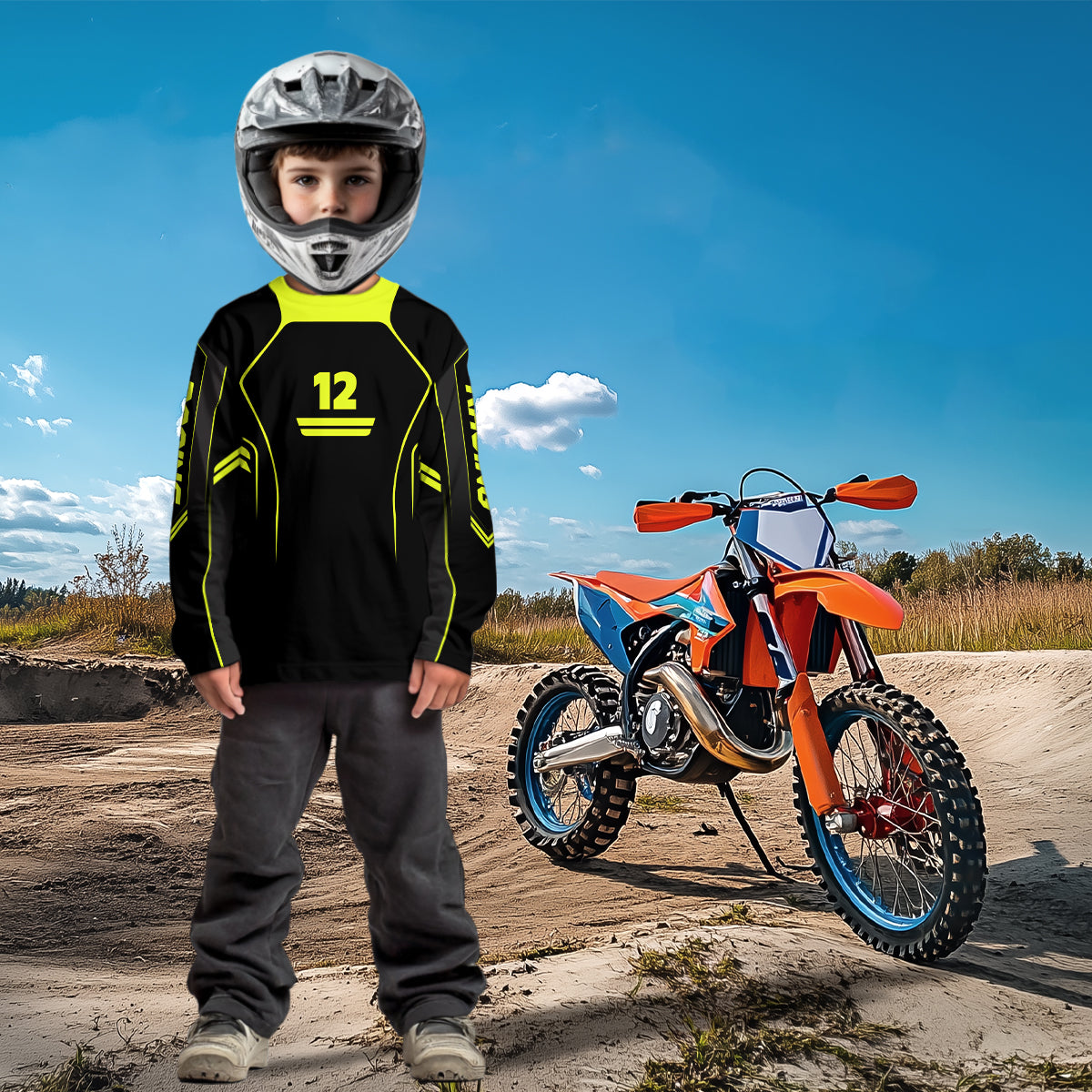 Motocross Racing Jersey Custom Dirt Bike Shirts for Men Kid Women Motorcycle Jersey XM397