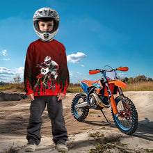 Load image into Gallery viewer, Flaming Motocross Jersey Custom Dirt Bike Jersey for Men Kid Women Motorcycle Shirt XM372