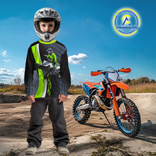 Load image into Gallery viewer, Green ATV Motocross Racing Jersey Custom ATV Shirts Kid Women Men Quad Jersey MX109