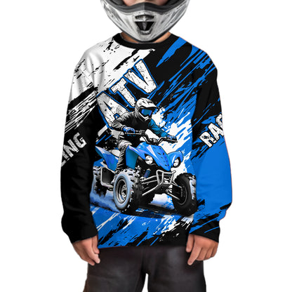 Blue Atv Motocross Jersey Custom Off-Road Quad Bike Shirt For Men Women Kid Youth Mx Dirt Bike NHN006