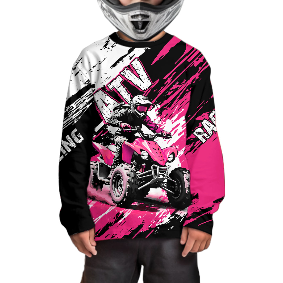 Pink Atv Motocross Jersey Custom Off-Road Quad Bike Shirt For Men Women Kid Youth Mx Dirt Bike NHN006
