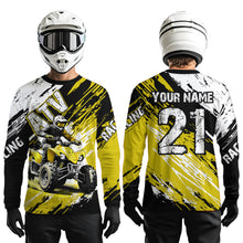 Load image into Gallery viewer, Yellow Atv Motocross Jersey Custom Off-Road Quad Bike Shirt For Men Women Kid Youth Mx Dirt Bike NHN006