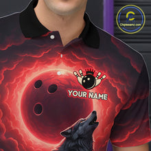 Load image into Gallery viewer, Wolf Bowling Shirts for Team Women Men Custom Bowling Jersey Bowl Polo&amp;1/4 Zip MBL238