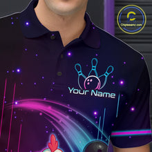 Load image into Gallery viewer, Neon Funny Family Chicken Bowling Team Shirt for Men Bowling League Jersey Outfit Polo &amp; 1/4-Zip QZT761