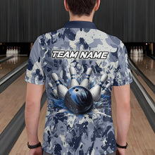 Load image into Gallery viewer, Custom Bowling League Shirts For Men with Name, Personalized Bowling Team Jerseys HNT41