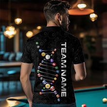 Load image into Gallery viewer, Personalized Billiard Jersey DNA 8 Ball Pool Men Billiard Shirt for Men Team Polo &amp; 1/4 Zip NNT35
