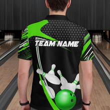 Load image into Gallery viewer, Green Bowling Shirts for Men and Women Bowling Shirt Team Bowling Polo &amp; 1/4 Zip Shirt MBL36