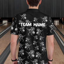 Load image into Gallery viewer, Custom Dinosaur Bowling Shirt for Men And Women Quarter-Zip Bowling League Bowling Outfit QZT633
