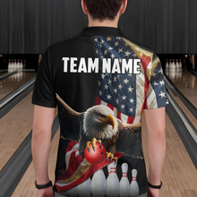 Load image into Gallery viewer, Custom Eagle Bowling Team Jersey American Bowling Polo Shirt for Men Women QZT636