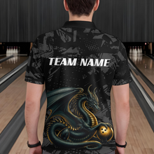 Load image into Gallery viewer, Dragon Bowling Team Shirt Custom Dragon Bowling Jersey Polo Bowling Performance QZT640