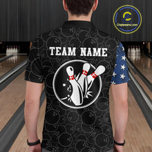 Load image into Gallery viewer, Personalized American Bowling Shirt Polo Bowling Jersey Patriotic Bowling Outfit QZT684